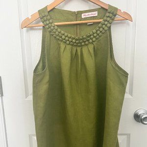 Olive Green Short Sleeve Summer Top